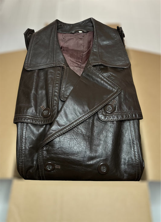 TRENCH PELLE VINTAGE