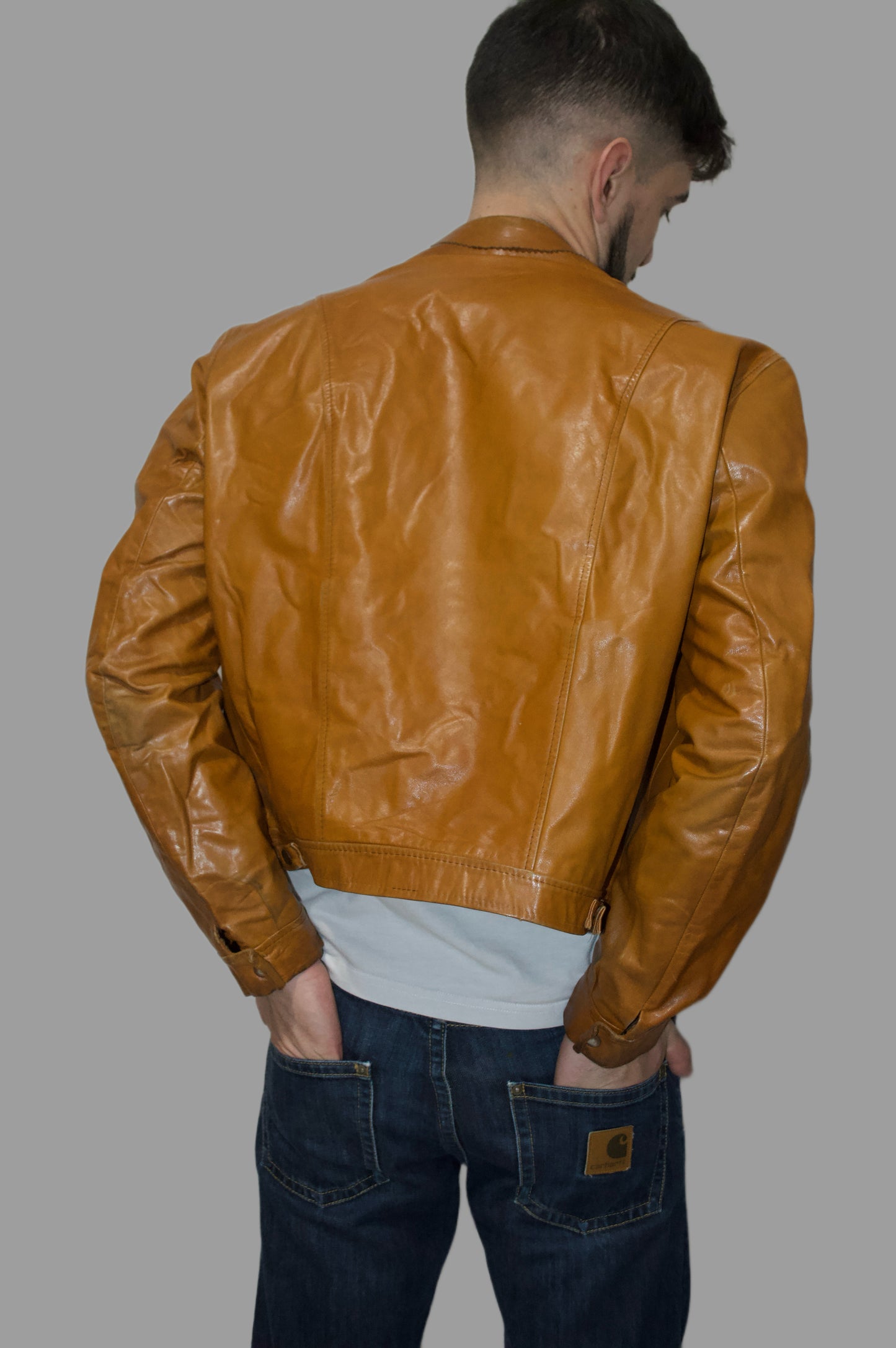 LEATHER BIKER JACKET