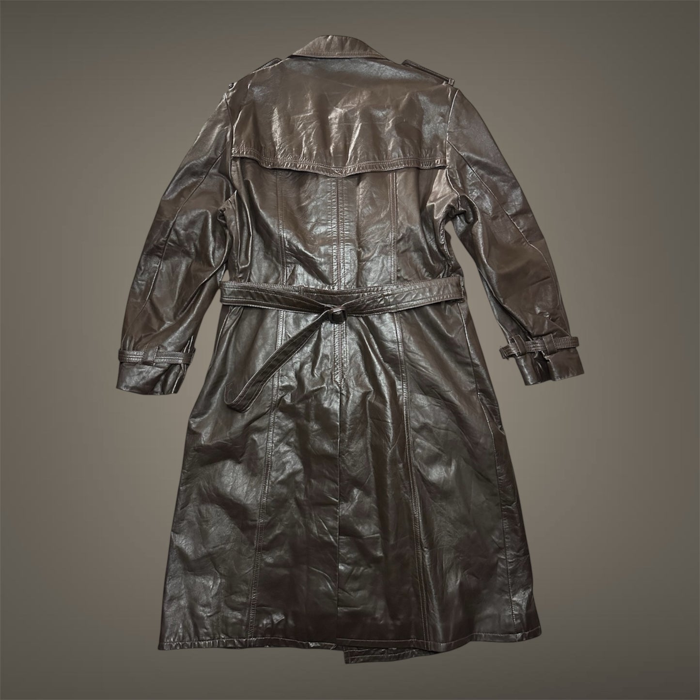TRENCH PELLE VINTAGE