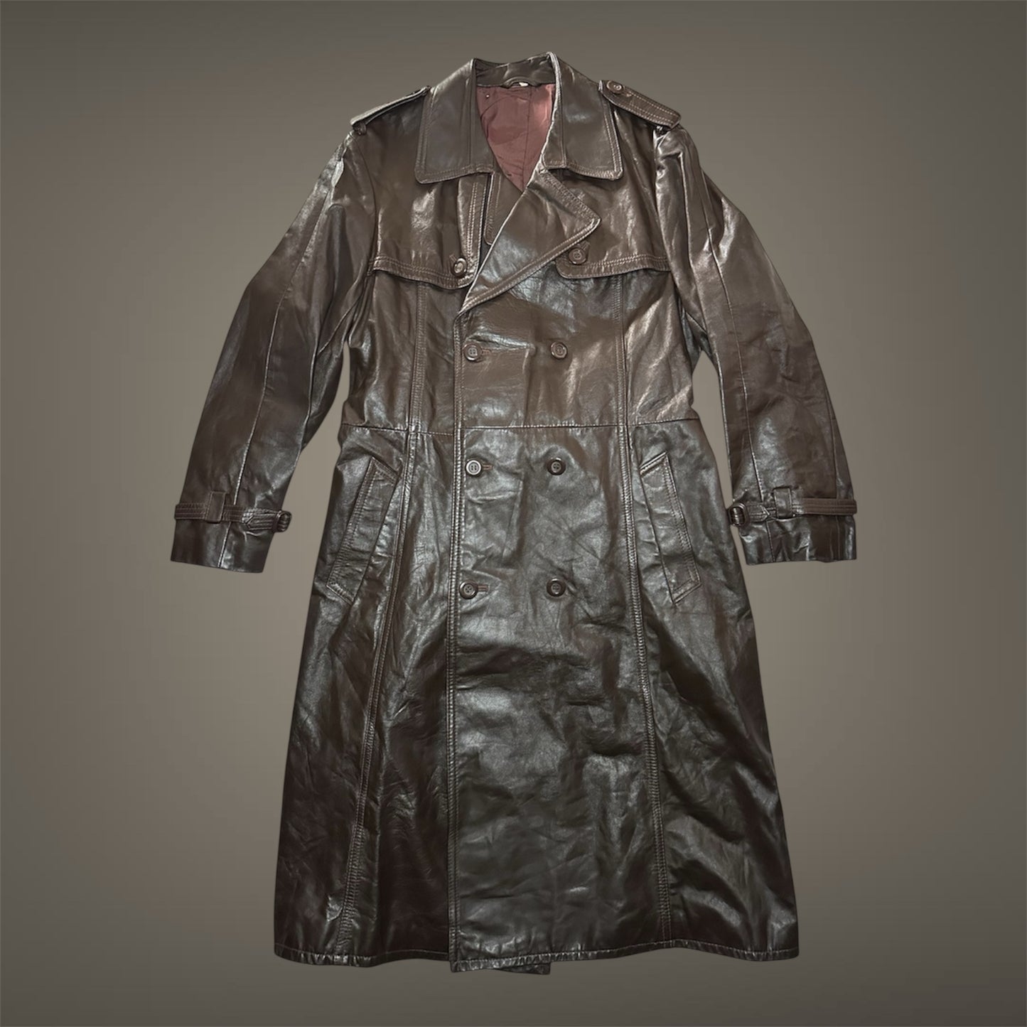 TRENCH PELLE VINTAGE